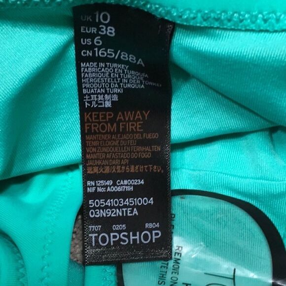 TOPSHOP green swimsuit. - Picture 5 of 6